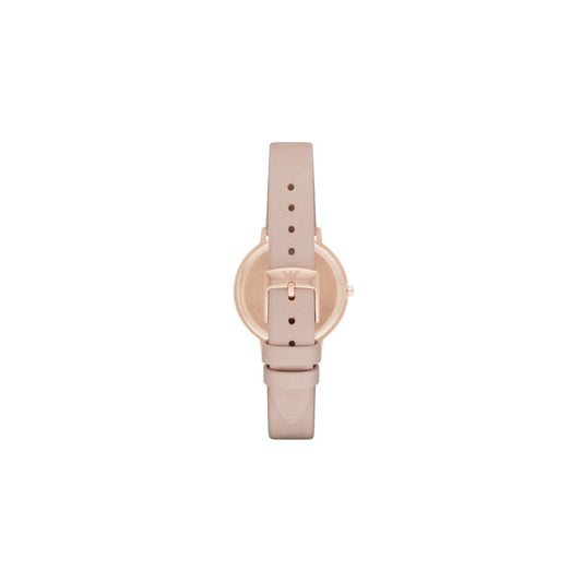 Emporio Armani Kappa Rose Gold and Nude Leather Watch