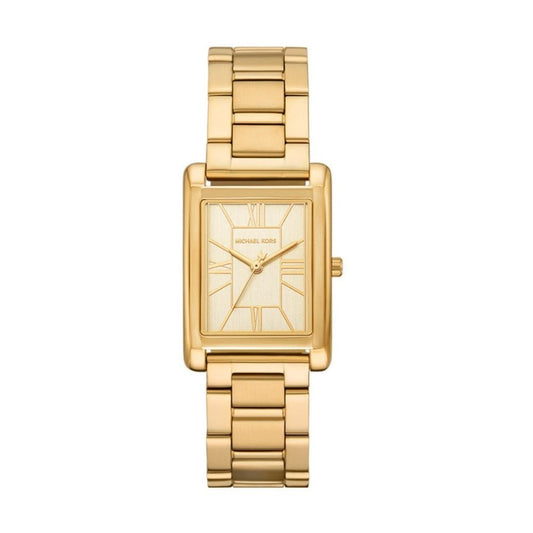 Essex, Rectangular Ladies Gold Stainless Steel Watch