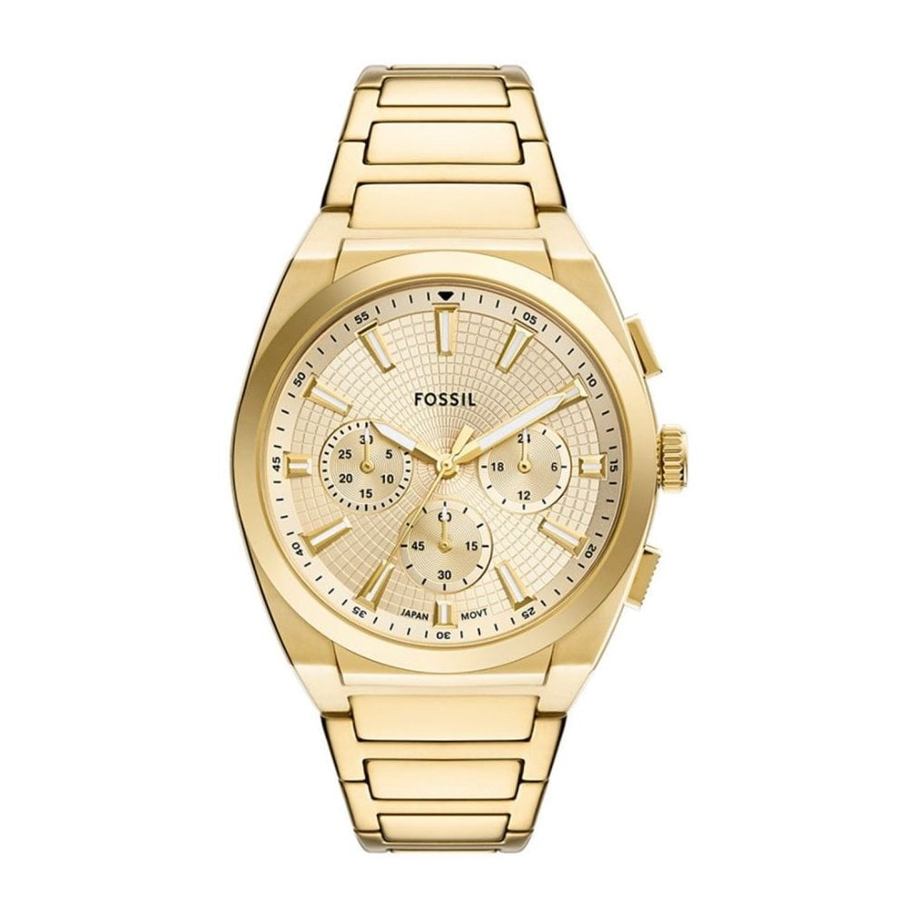 Everett, Chronograph Gents Gold Stainless Steel Watch