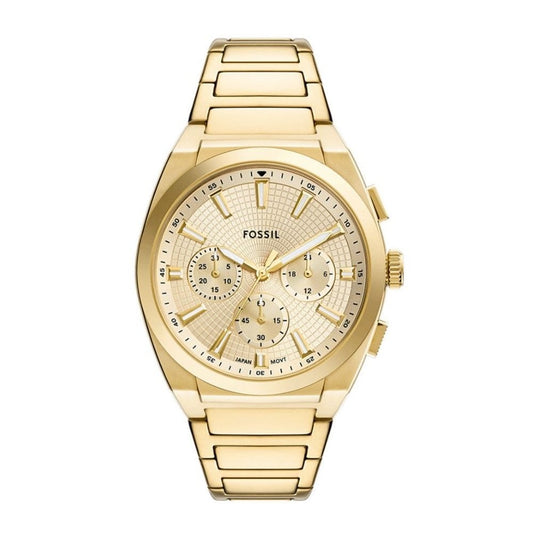 Everett, Chronograph Gents Gold Stainless Steel Watch