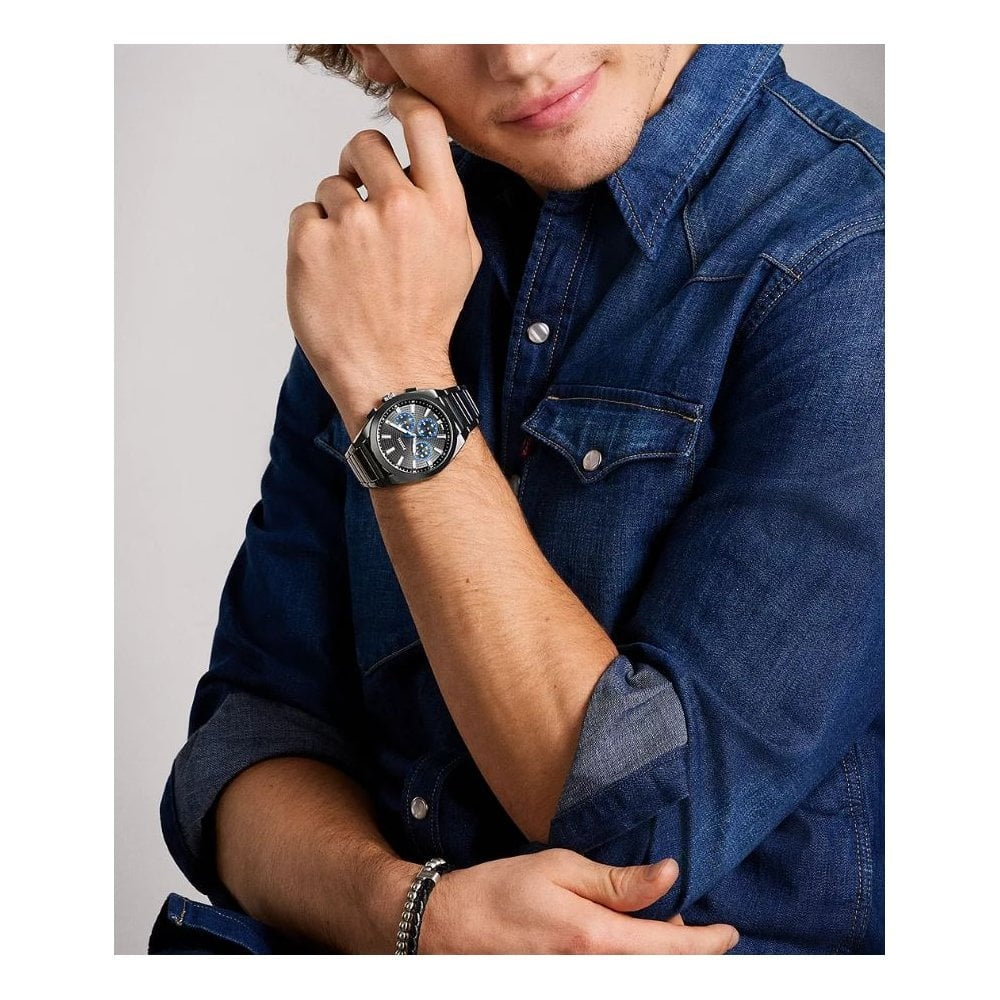 Everett, Chronograph, Gents Smoke Stainless Steel Watch