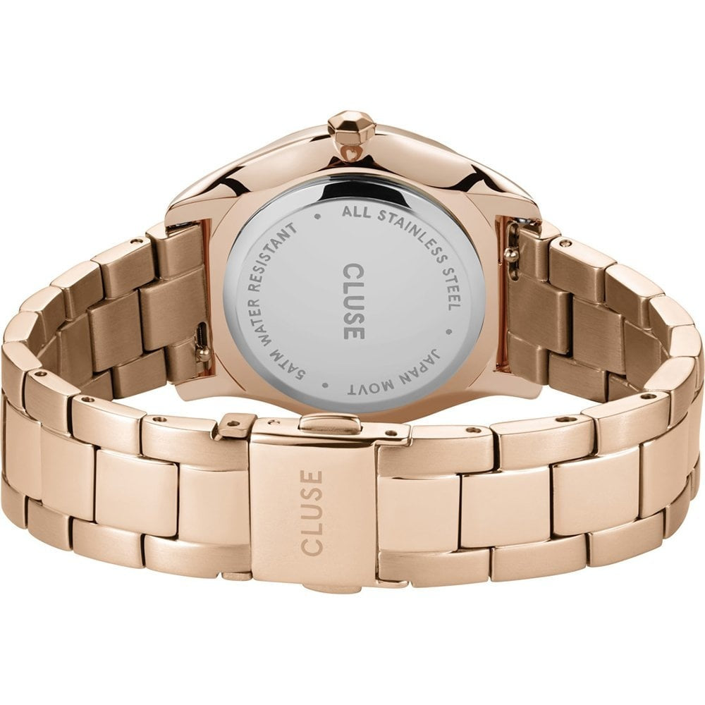 FÉROCE PETITE ROSE GOLD STAINLESS STEEL BRACELET WATCH WITH ROSE GOLD DIAL