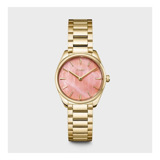 Féroce Mini, Apricot Pearl Dial, Ladies Gold Stainless Steel Watch