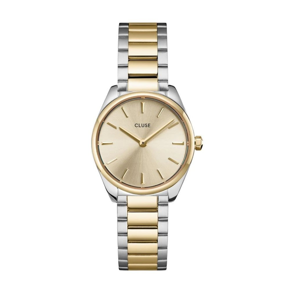 Féroce Mini, Champagne Dial, Ladies Two-Toned Stainless Steel Watch
