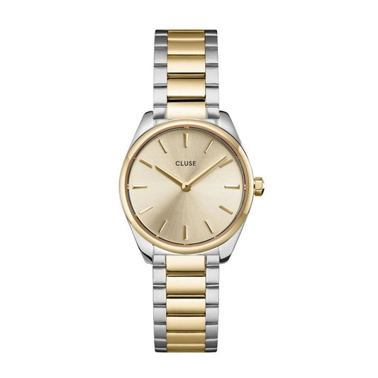 Féroce Mini, Champagne Dial, Ladies Two-Toned Stainless Steel Watch