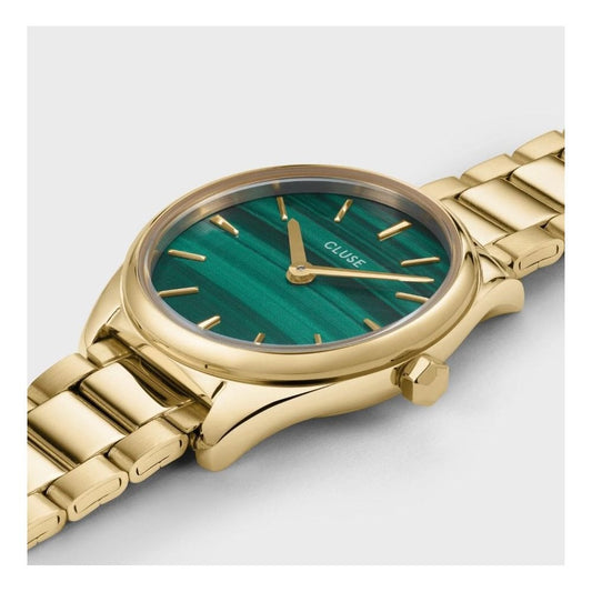 Féroce Mini, Green Dial, Ladies Gold Stainless Steel Watch