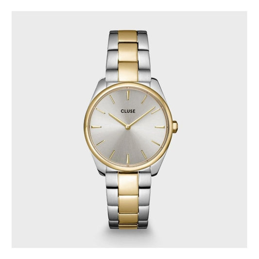 Féroce Petite, Silver Dial, Ladies Two-Toned Stainless Steel Watch