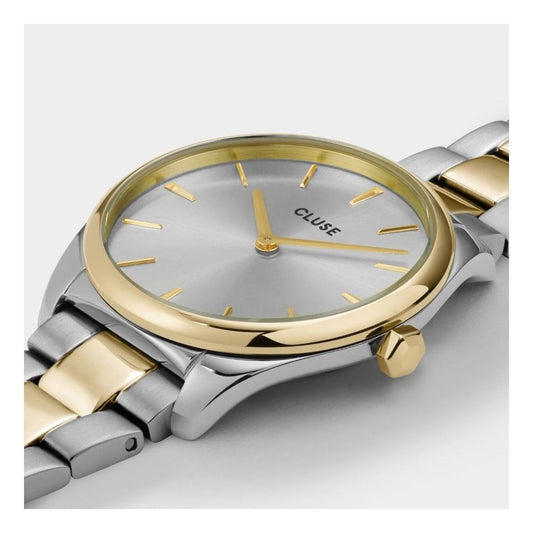 Féroce Petite, Silver Dial, Ladies Two-Toned Stainless Steel Watch