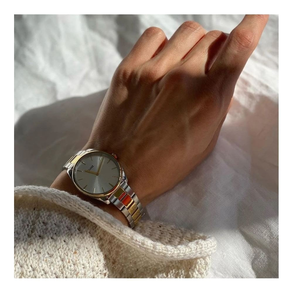 Féroce Petite, Silver Dial, Ladies Two-Toned Stainless Steel Watch