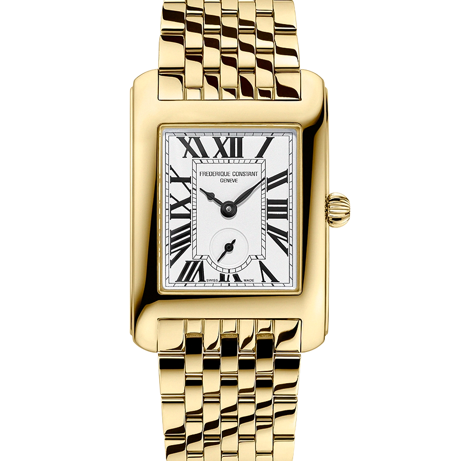 Frederique Constant Classics Carree Small Seconds Gents Gold Stainless Steel Watch