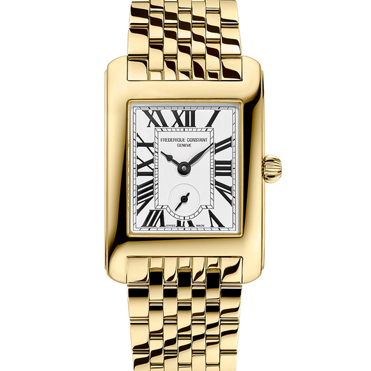 Frederique Constant Classics Carree Small Seconds Gents Gold Stainless Steel Watch