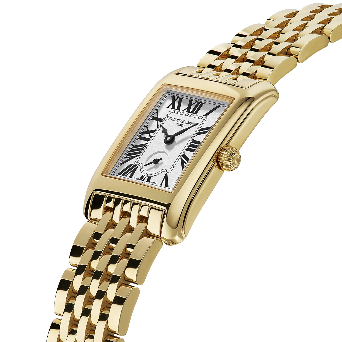 Frederique Constant Classics Carree Small Seconds Gents Gold Stainless Steel Watch