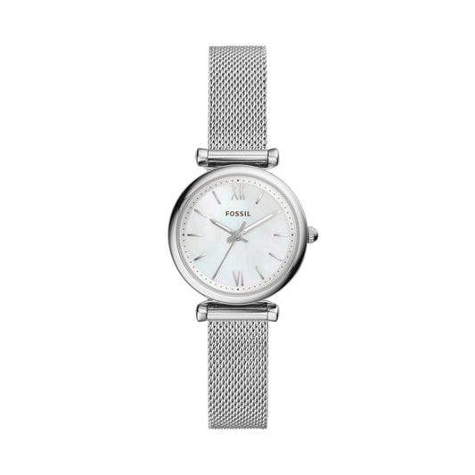 FOSSIL LADIES WATCH Carlie Three-Hand Stainless Steel Watch