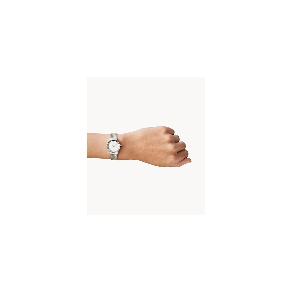 FREJA TWO-TONE STAINLESS STEEL MESH BRACELET WATCH