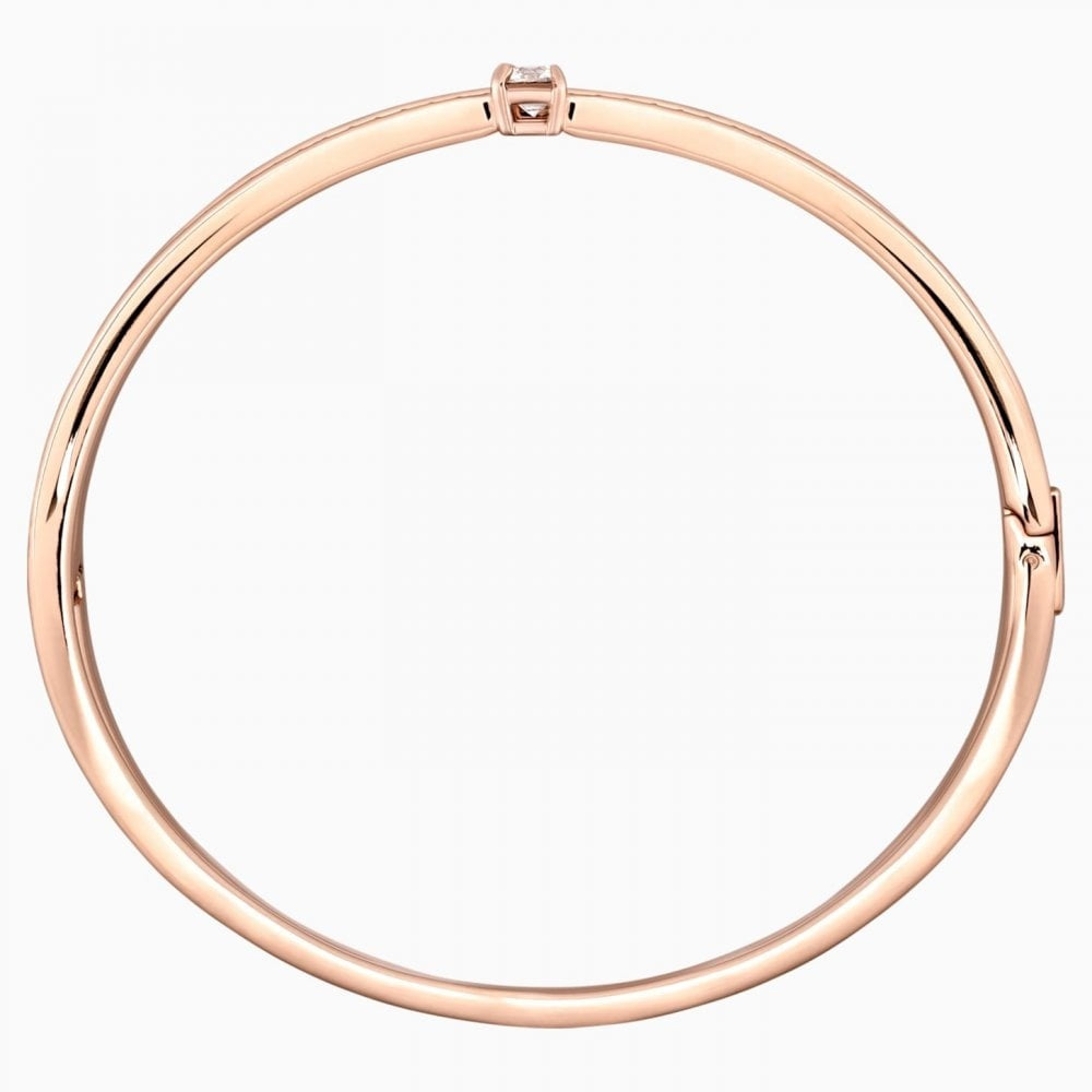 FRESH BANGLE, WHITE, ROSE-GOLD TONE PLATED