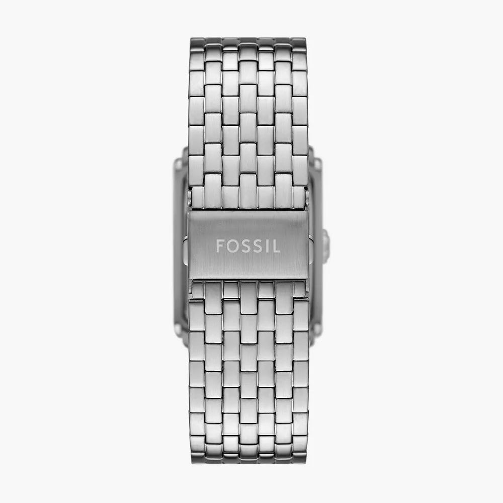 Carraway Three-Hand Stainless Steel Fossil Watch