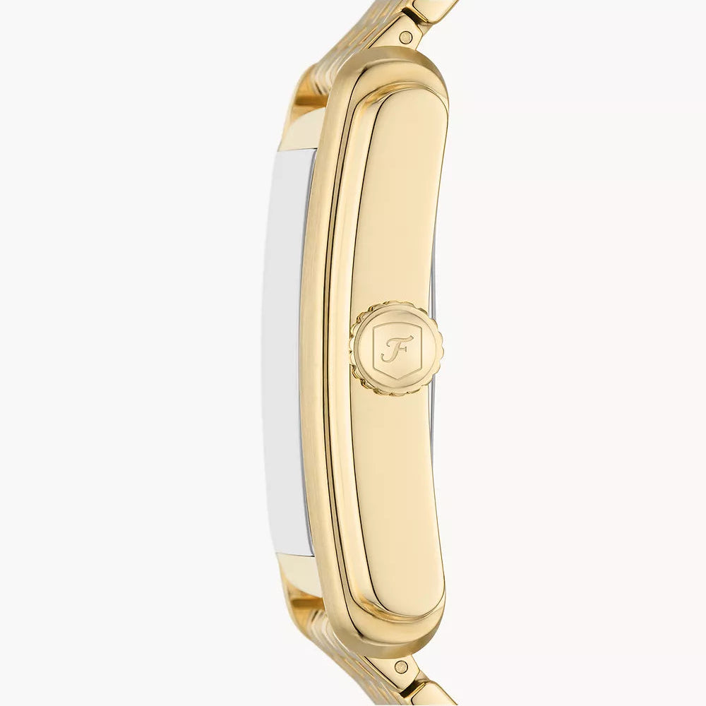 Carraway Three-Hand Gold-Tone Stainless Steel Fossil Watch