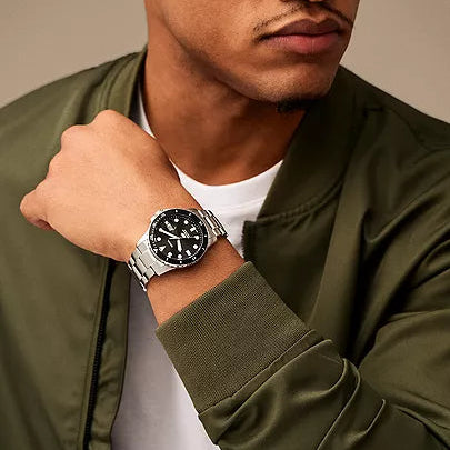 Fossil Blue Dive Three-Hand Date Stainless Steel Watch