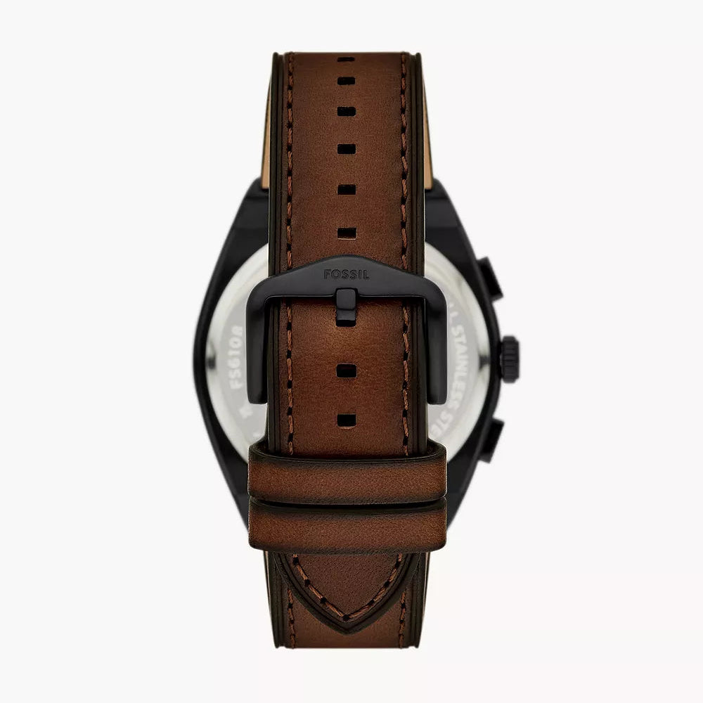Fossil Everett Chronograph Gents Brown Leather Watch
