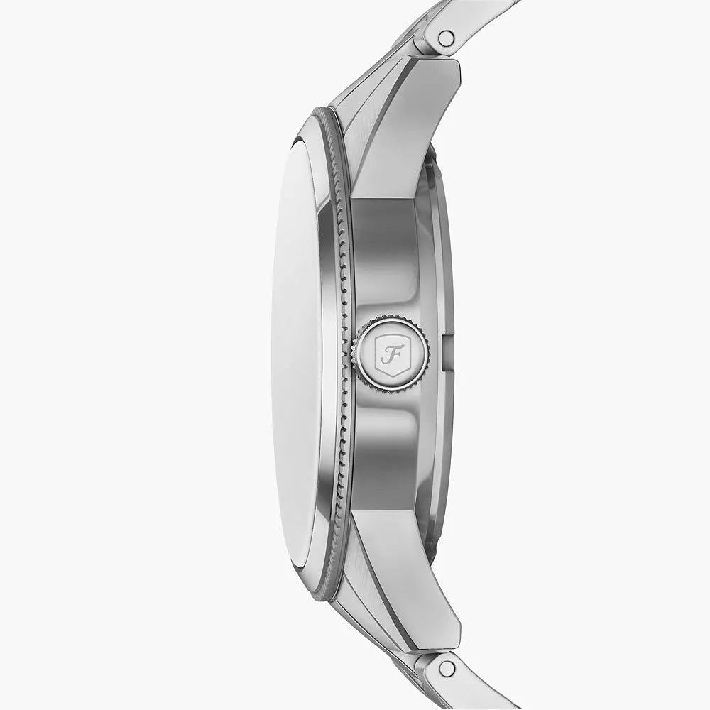 PEARSON BLUE DIAL GENTS STAINELSS STEEL FOSSIL WATCH