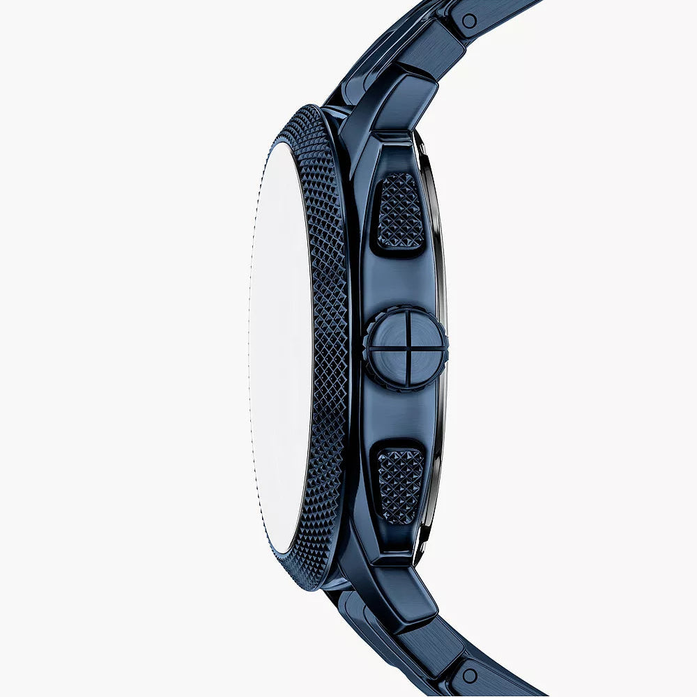 Fossil Machine Chronograph Navy Gents Stainless Steel Watch