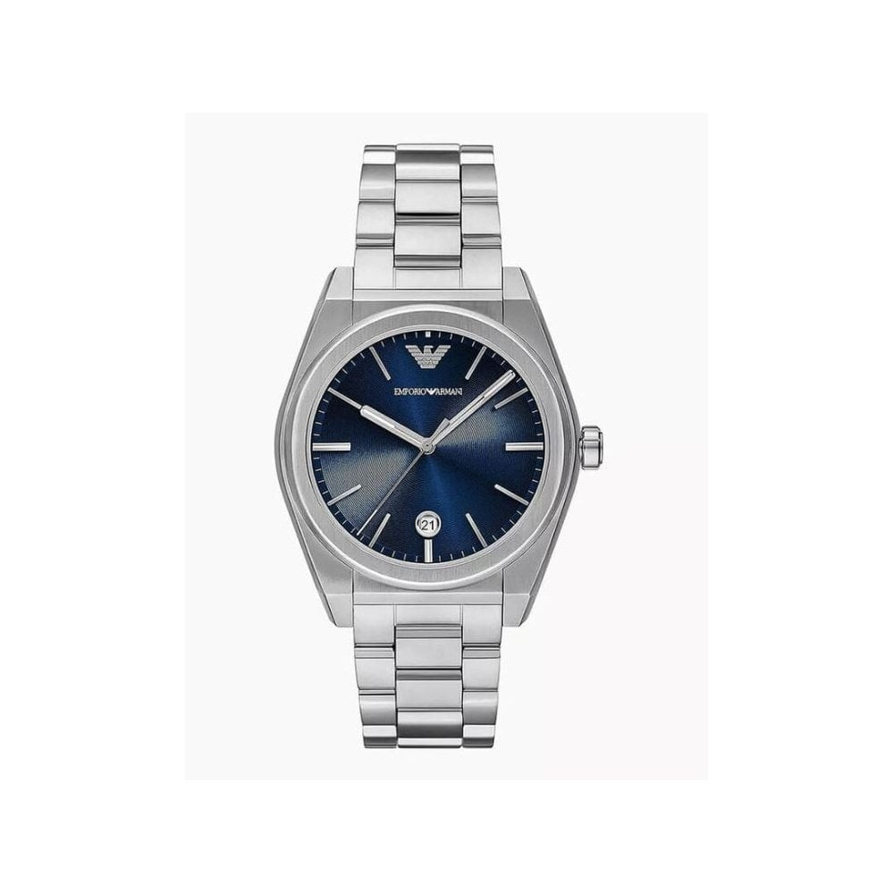 Federico, Blue Dial Gents Stainless Steel Watch