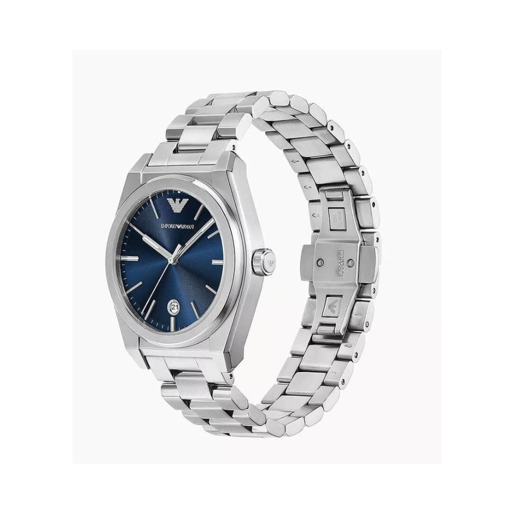 Federico, Blue Dial Gents Stainless Steel Watch