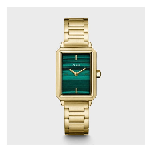 Fluette, Green Dial, Ladies Gold Stainless Steel Watch