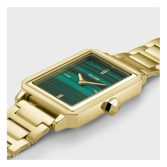 Fluette, Green Dial, Ladies Gold Stainless Steel Watch