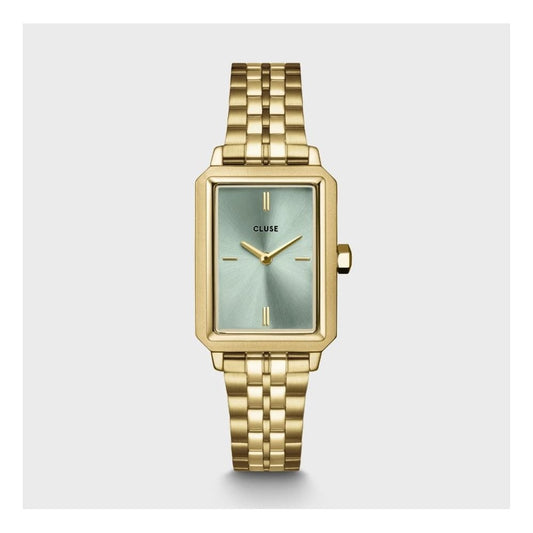 Fluette, Sage Green Dial, Ladies Gold Stainless Steel Watch