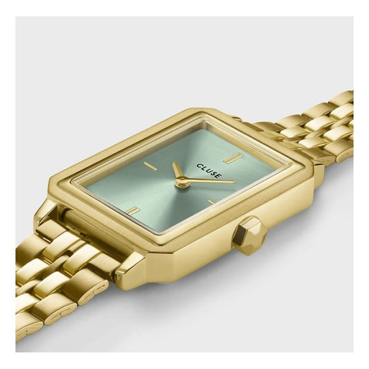 Fluette, Sage Green Dial, Ladies Gold Stainless Steel Watch