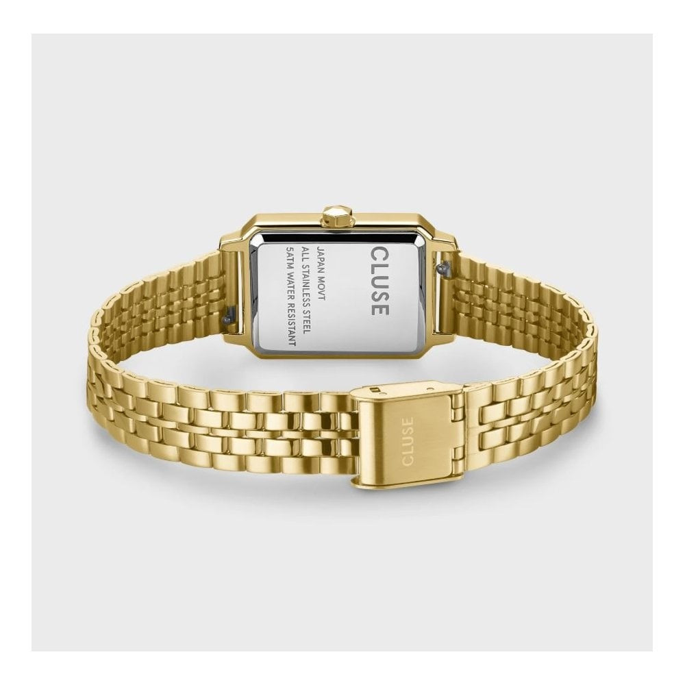Fluette Watch, Sand Texture Dial, Ladies Gold Stainless Steel Watch