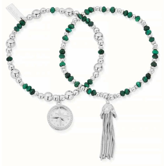 Forever Wandering Malachite Set Of 2