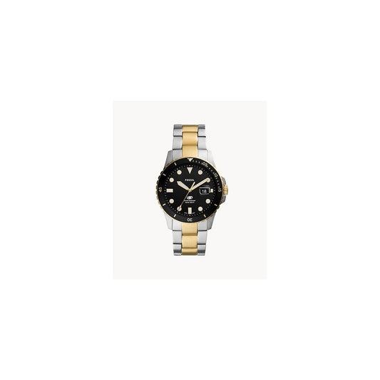 Fossil Blue Three-Hand Date Two-Tone Stainless Steel Watch