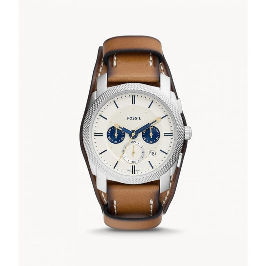 Fossil Machine Chronograph Tan Eco Leather Watch