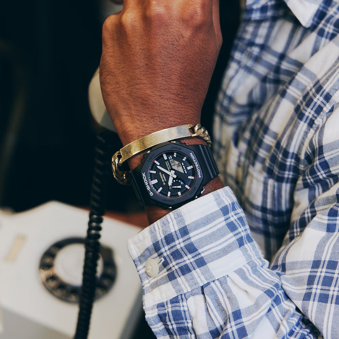 CASIO G-SHOCK CARBON CORE GUARD BLACK RESIN WATCH