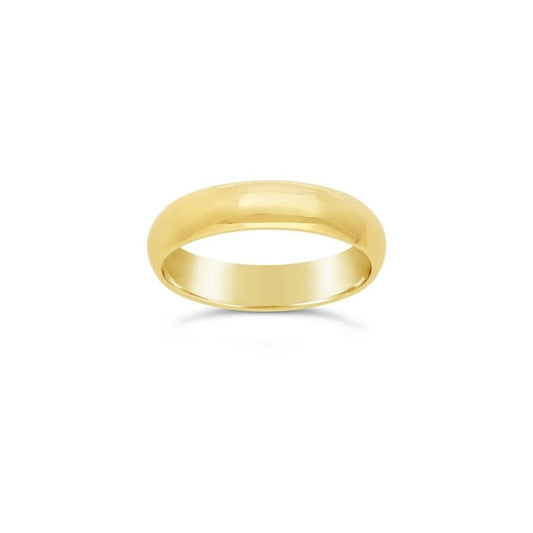 GENTS 9CT GOLD SOLID COURT WEDDING BAND