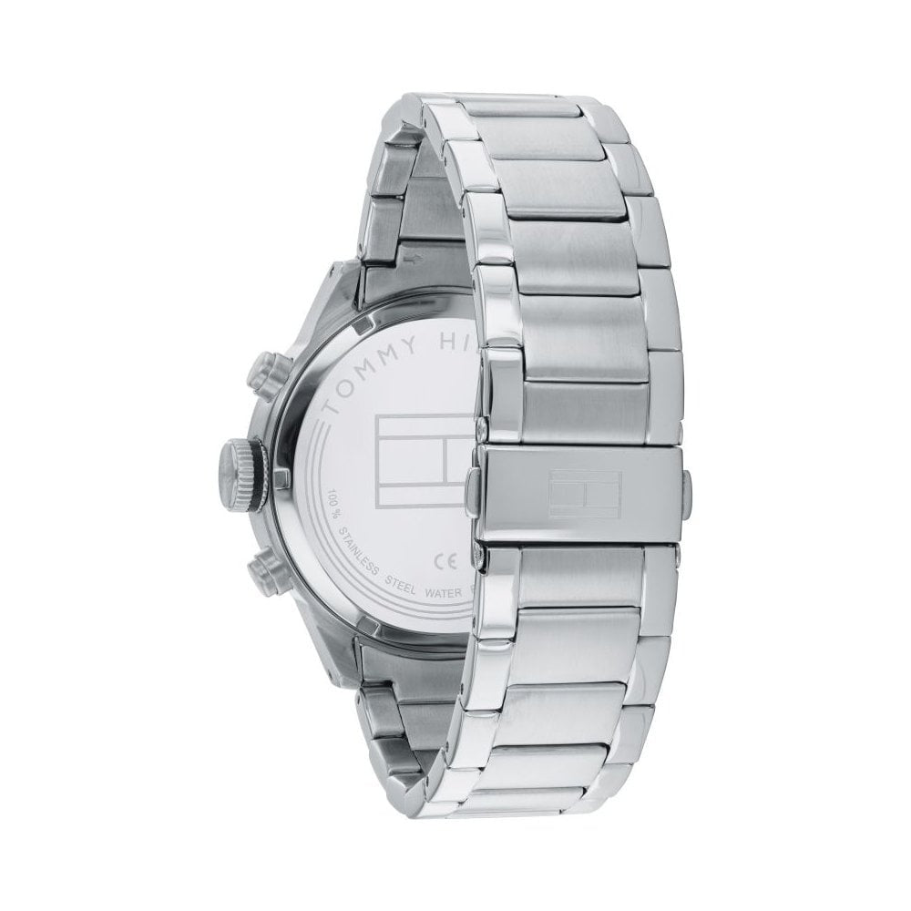 GENTS CHRONOGRAPH TRENT WATCH WITH BLACK DIAL & STAINLESS STEEL BRACELET