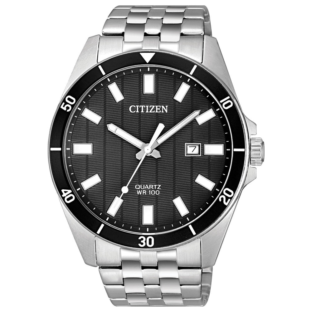 GENTS STAINLESS STEEL QUARTZ WATCH