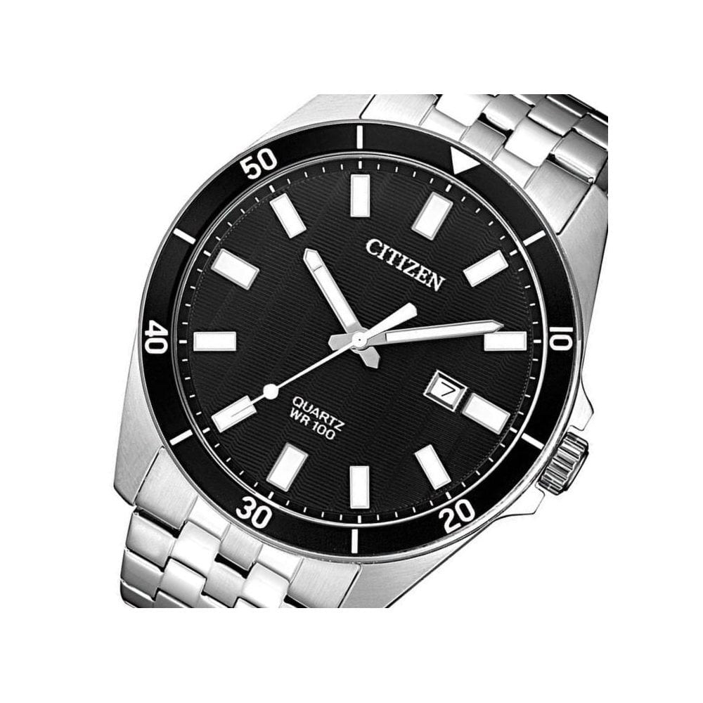 GENTS STAINLESS STEEL QUARTZ WATCH