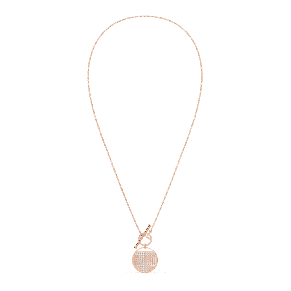 GINGER ROSE GOLD T BAR NECKLACE