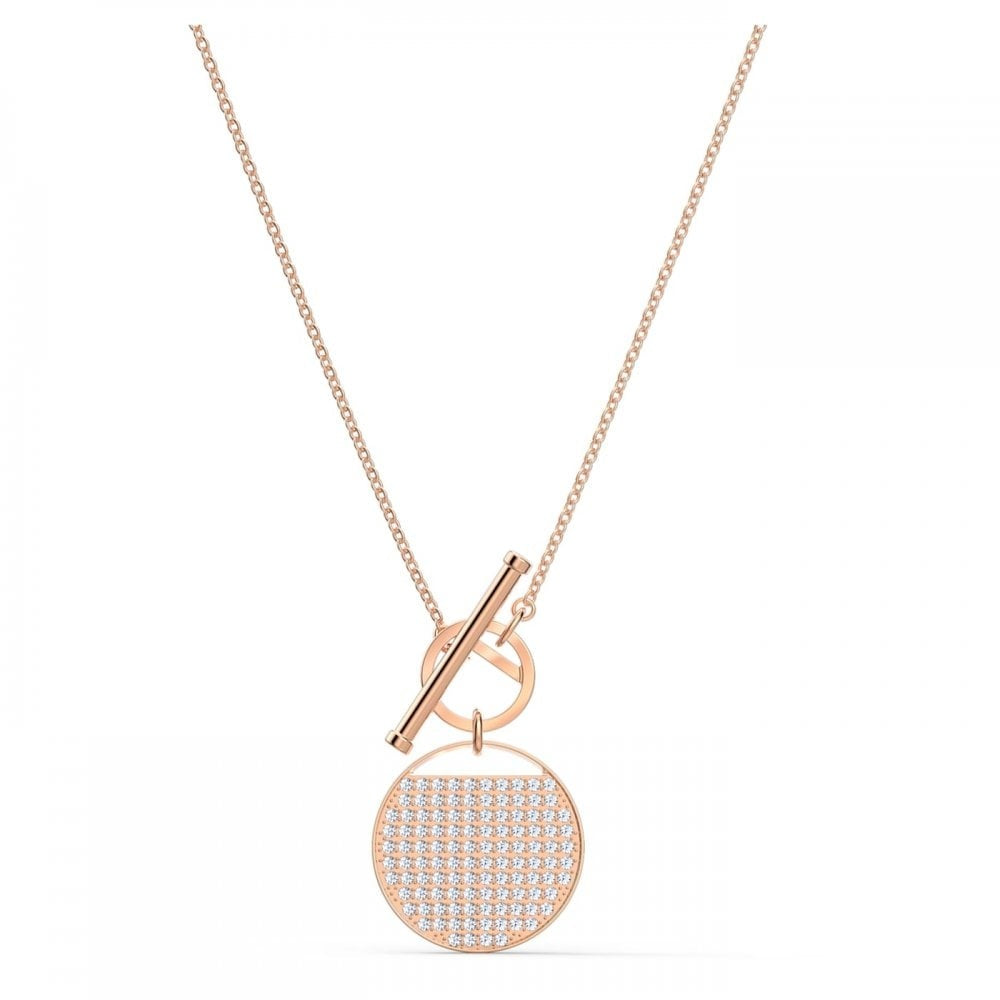 GINGER ROSE GOLD T BAR NECKLACE