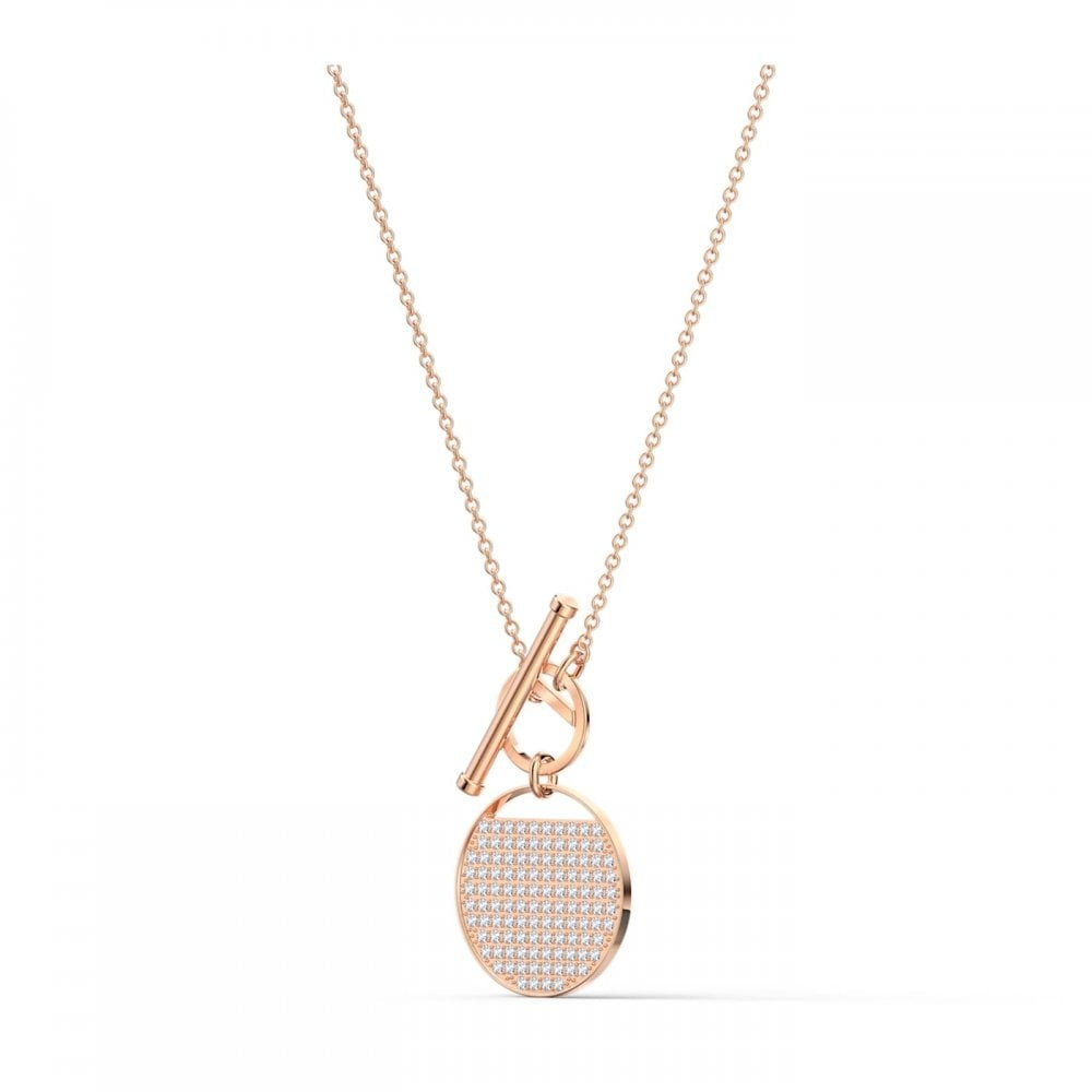 GINGER ROSE GOLD T BAR NECKLACE