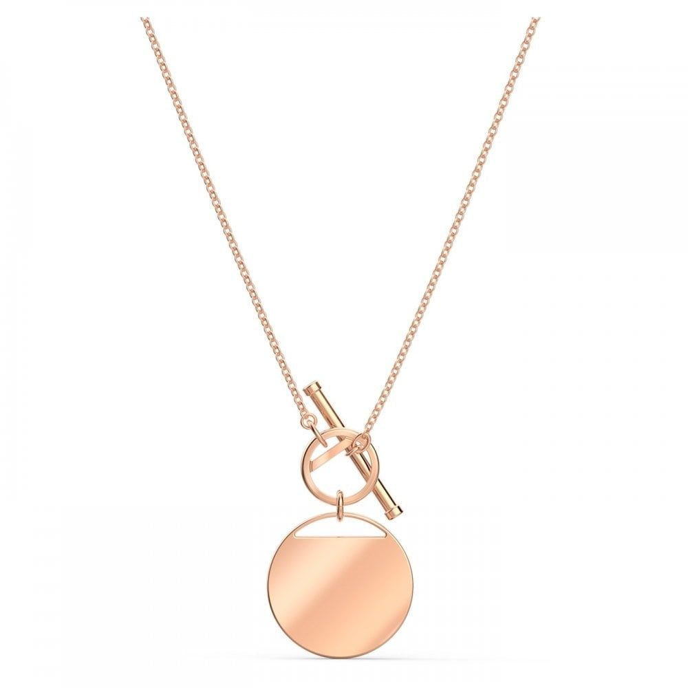 GINGER ROSE GOLD T BAR NECKLACE