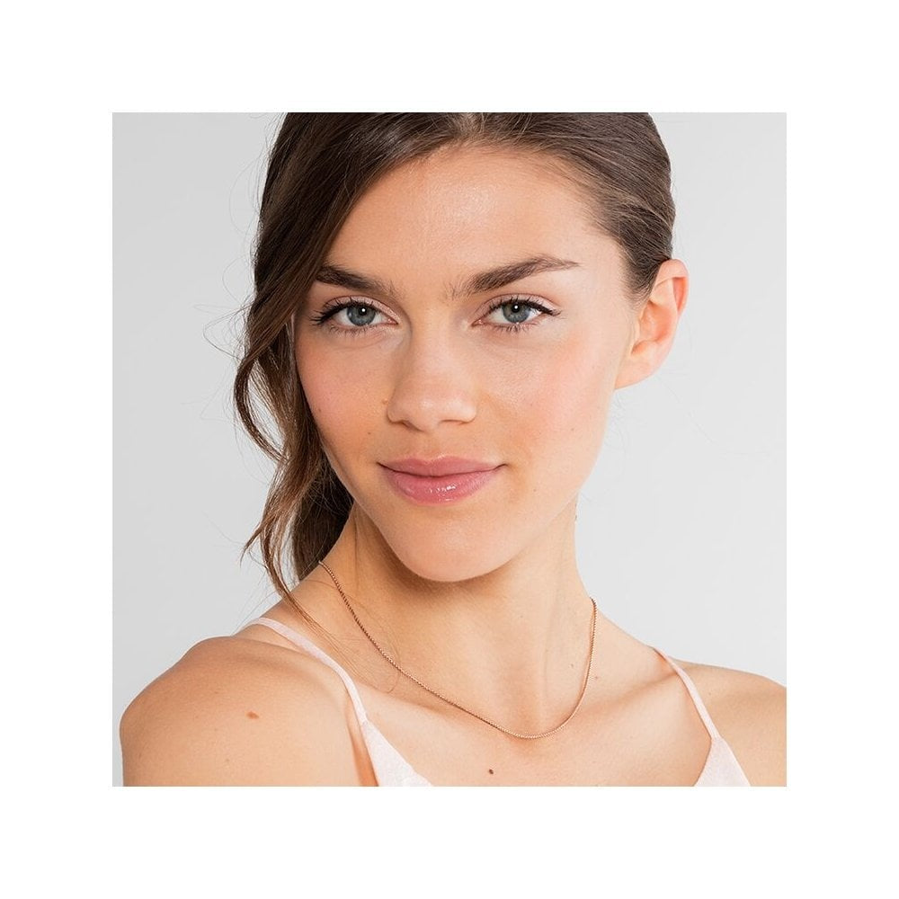 GLAM & SOUL ROSE GOLD ON SILVER VENEZIA CHAIN