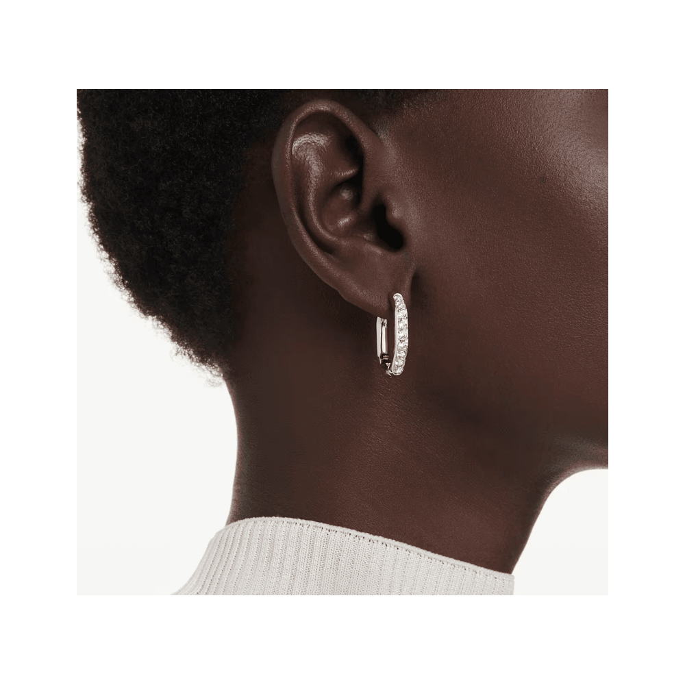 GOLD DEXTERA OCTAGON HOOP EARRINGS