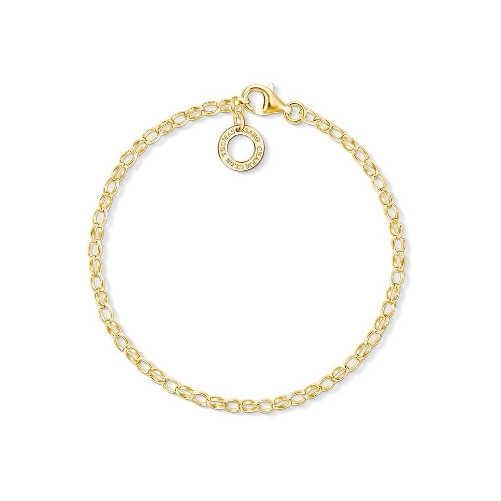 GOLD ON SILVER BELCHER LINK CHARM BRACELET