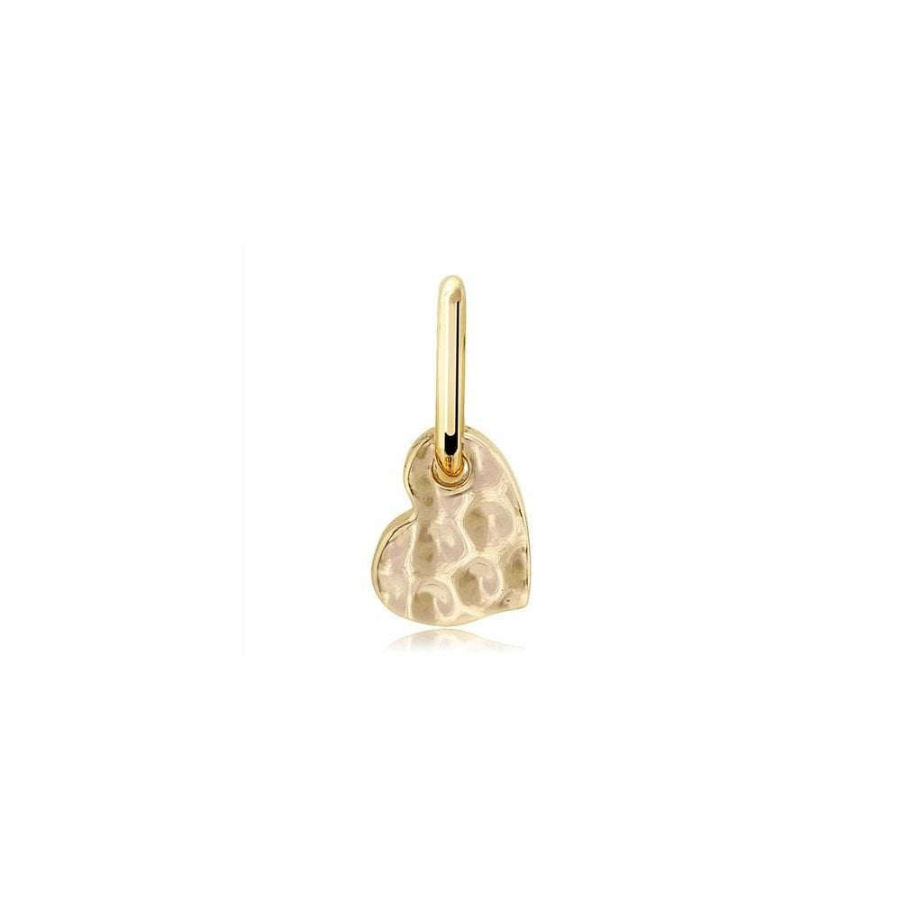 GOLD ON SILVER SMALL HEART PENDANT
