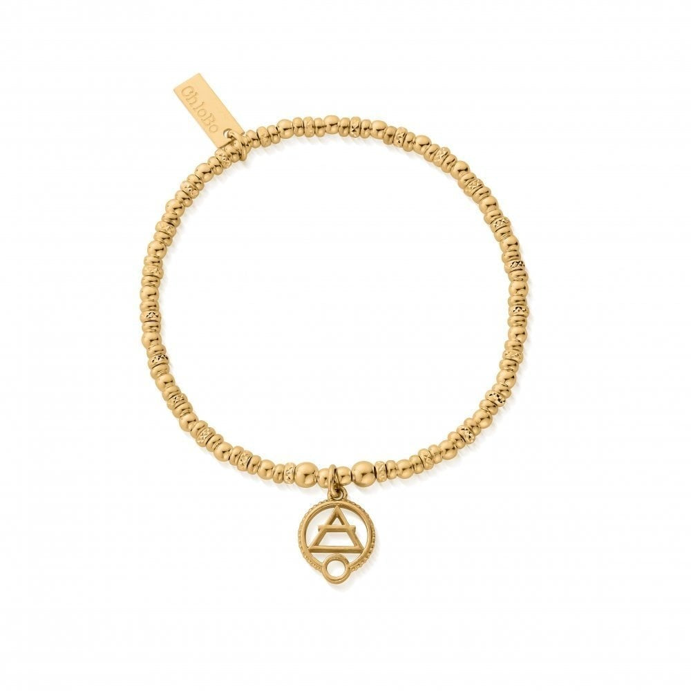 GOLD ON SILVER SPARKLE DISC AIR BRACELET