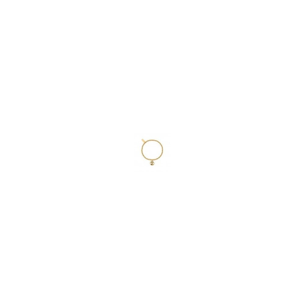 GOLD ON SILVER SPARKLE DISC EARTH BRACELET